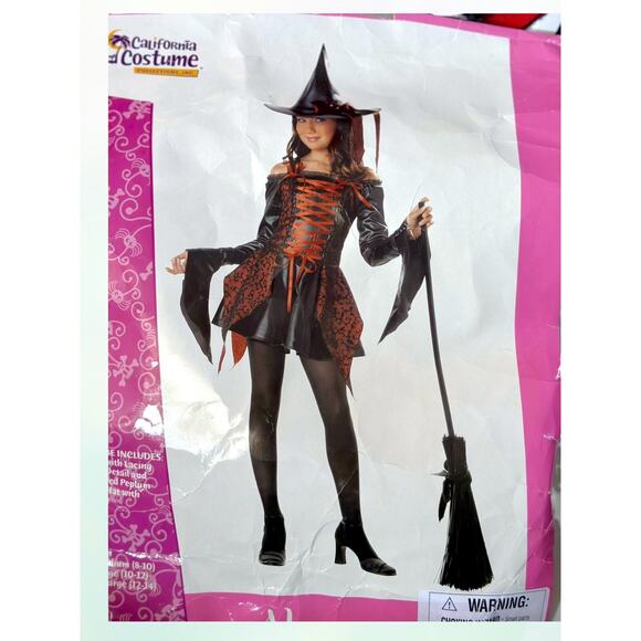 Witch Abracadabra Girls Witch Costume Teen Youth Sz X- Large (12-14) Cosplay - Picture 8 of 11